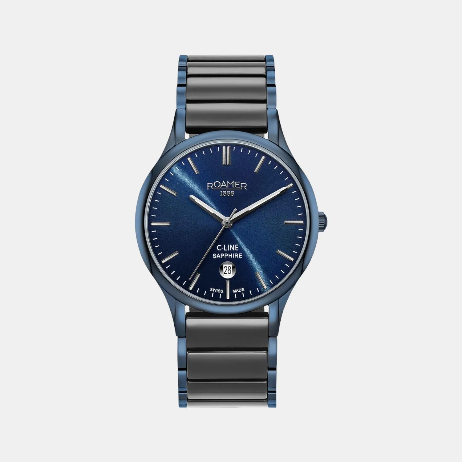 Men Blue Analog Ceramic Watch 658833 42 54 61