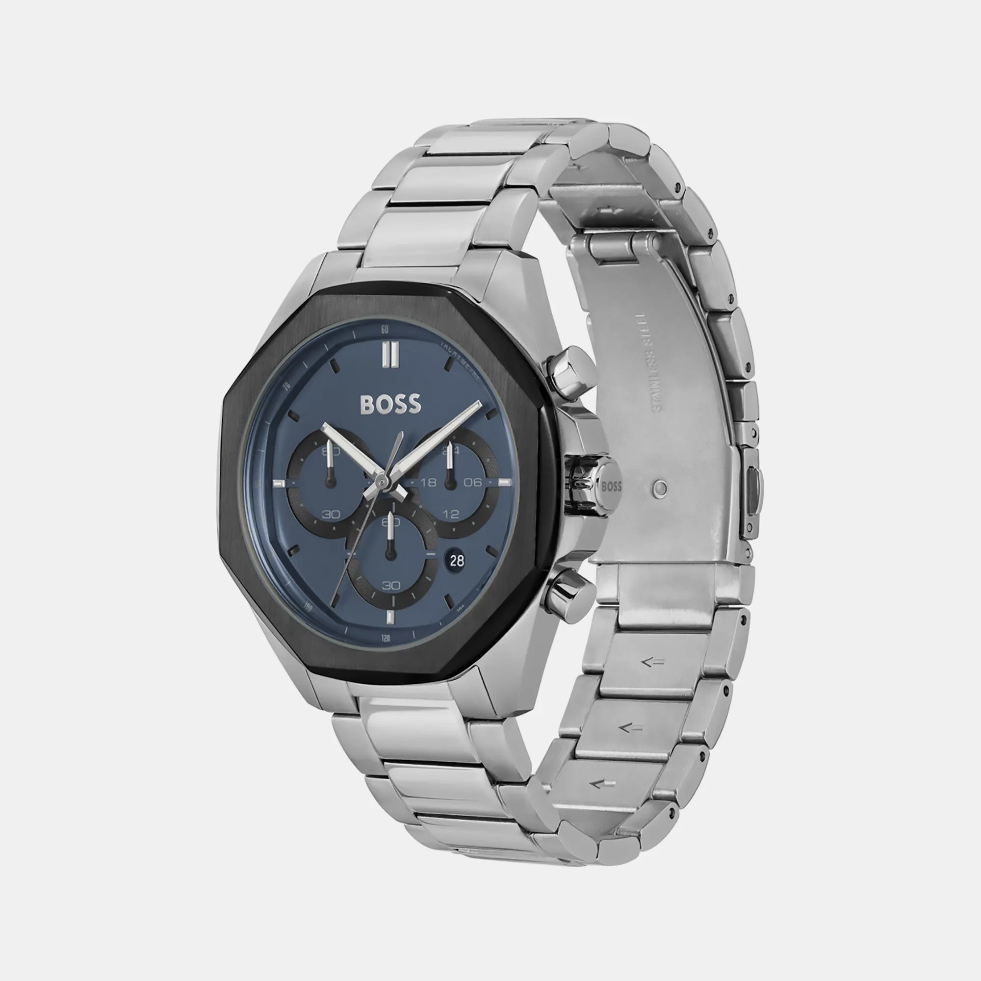 Men Blue Chronograph Stainless Steel Watch 1514015