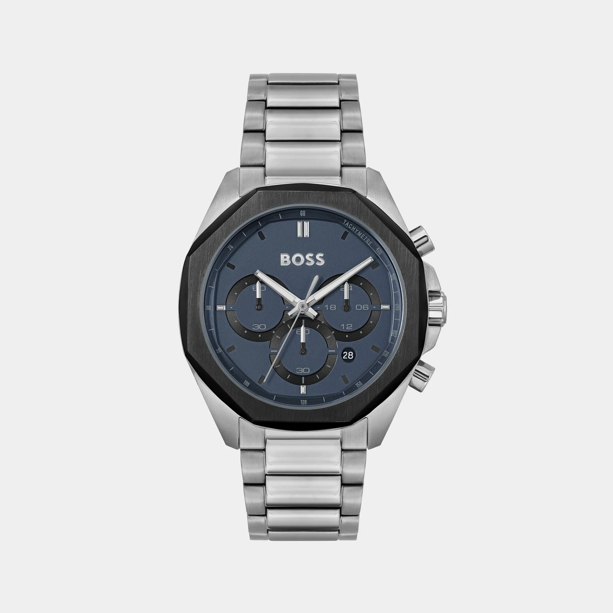 Men Blue Chronograph Stainless Steel Watch 1514015