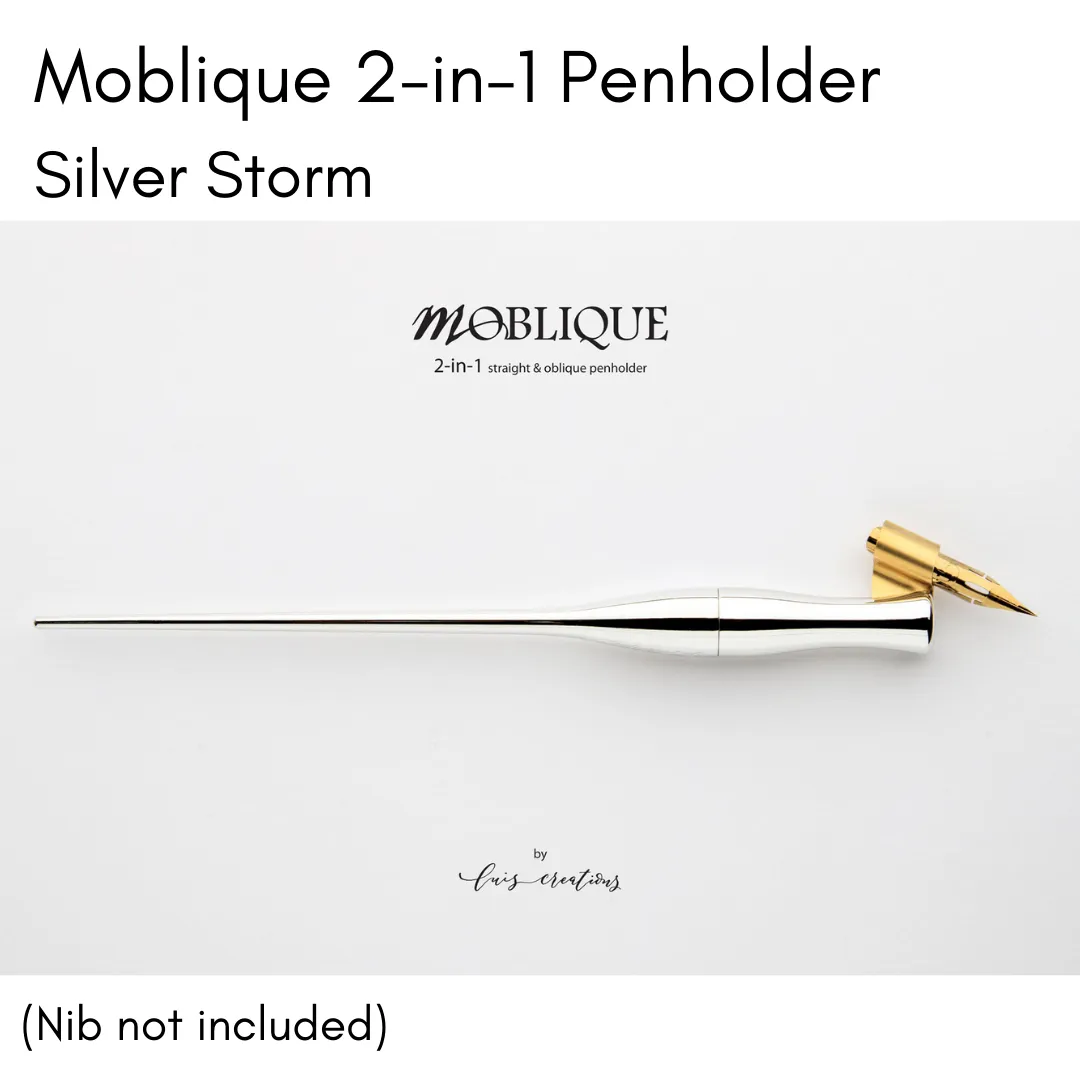 Moblique 2-in-1 Penholder - Silver Storm