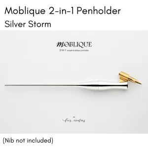 Moblique 2-in-1 Penholder - Silver Storm