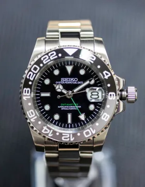 Modern GMT 'Black-Grey' - Custom Mod Watch
