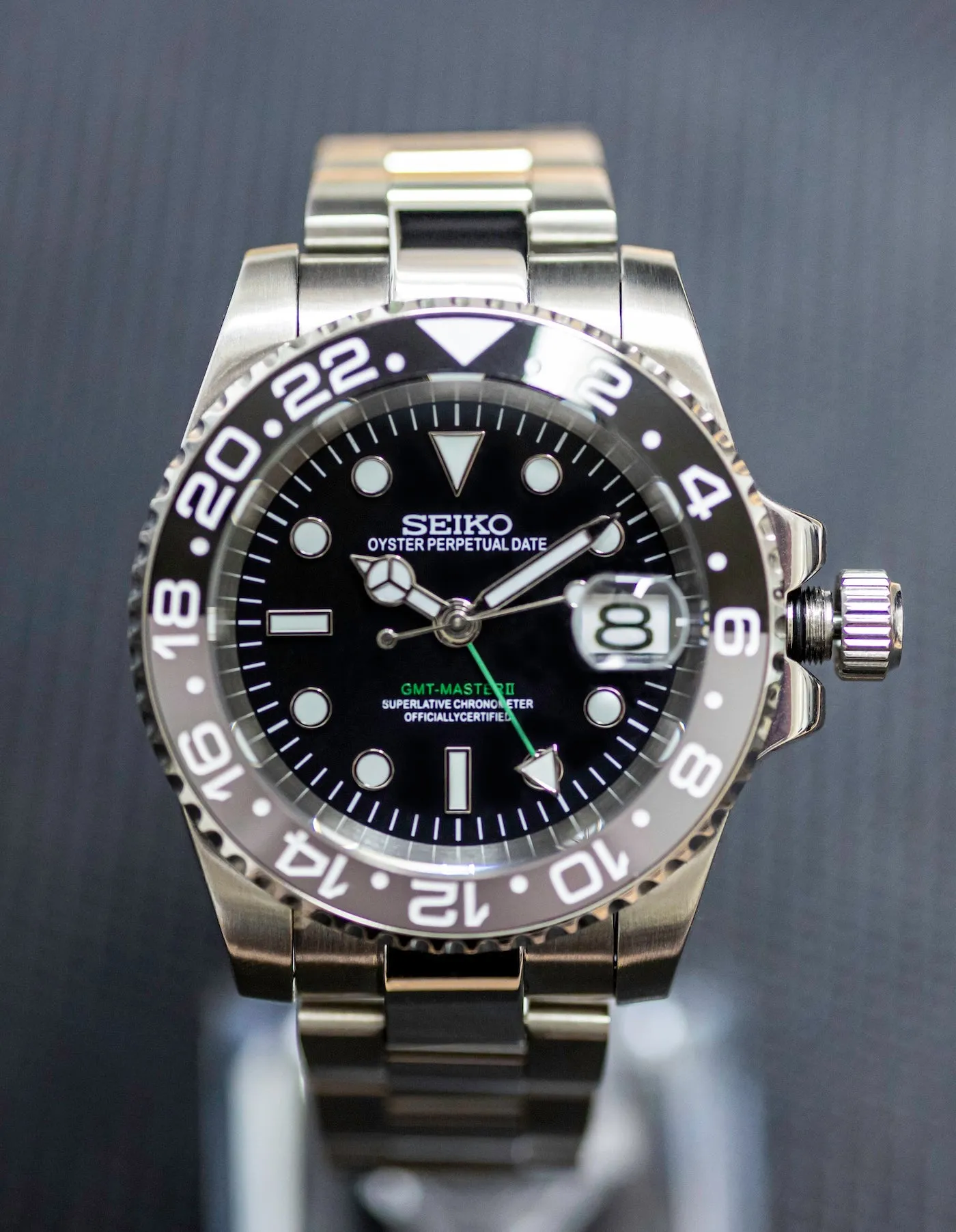 Modern GMT 'Black-Grey' - Custom Mod Watch