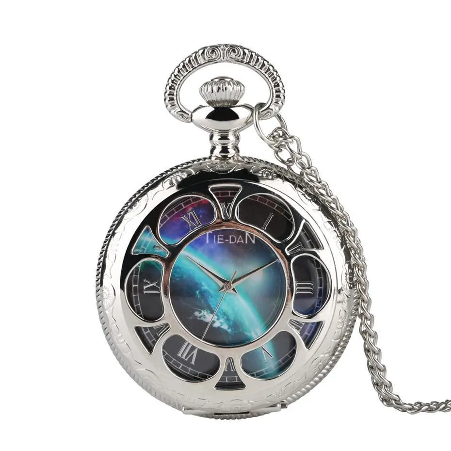 Modern Quartz Half Hunter Pocket Watch - Multiverse
