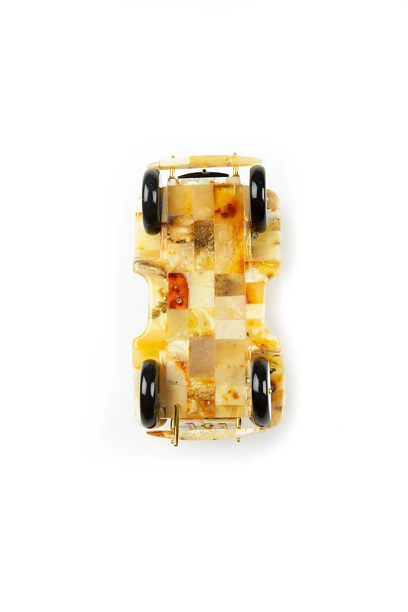 Natural Amber Luxury Souvenir Car