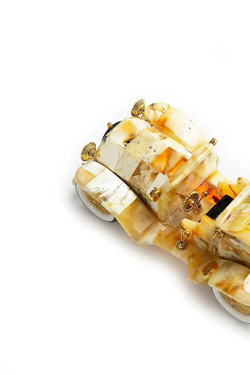 Natural Amber Luxury Souvenir Car