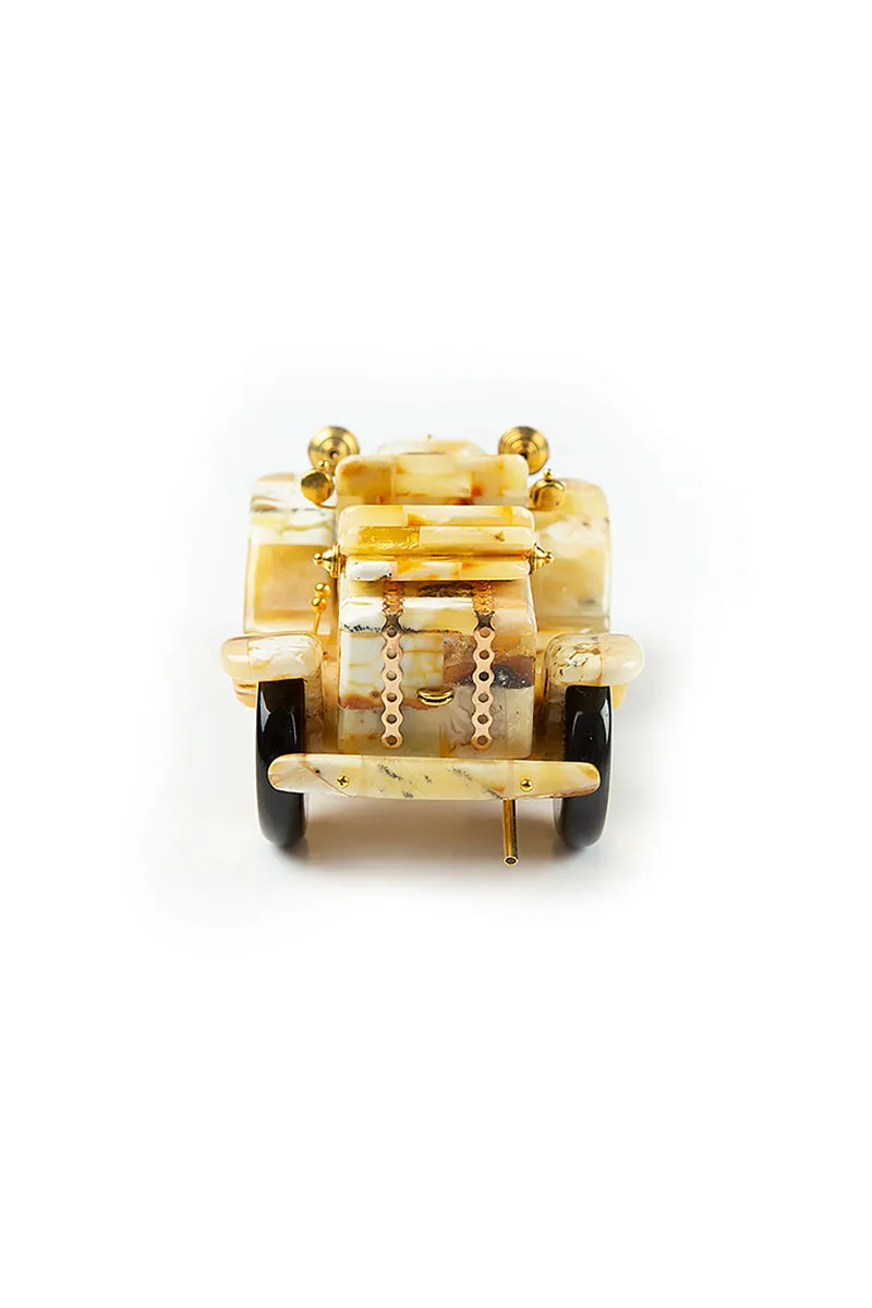 Natural Amber Luxury Souvenir Car