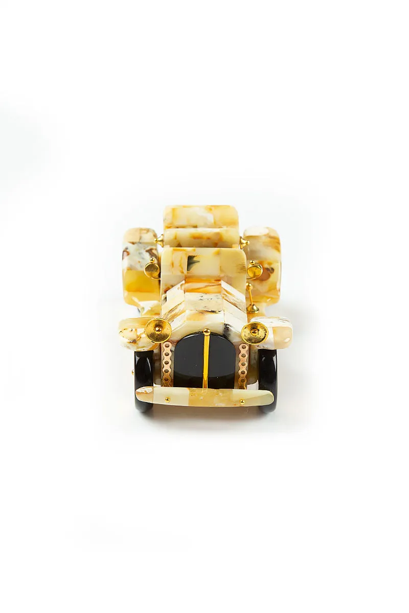 Natural Amber Luxury Souvenir Car