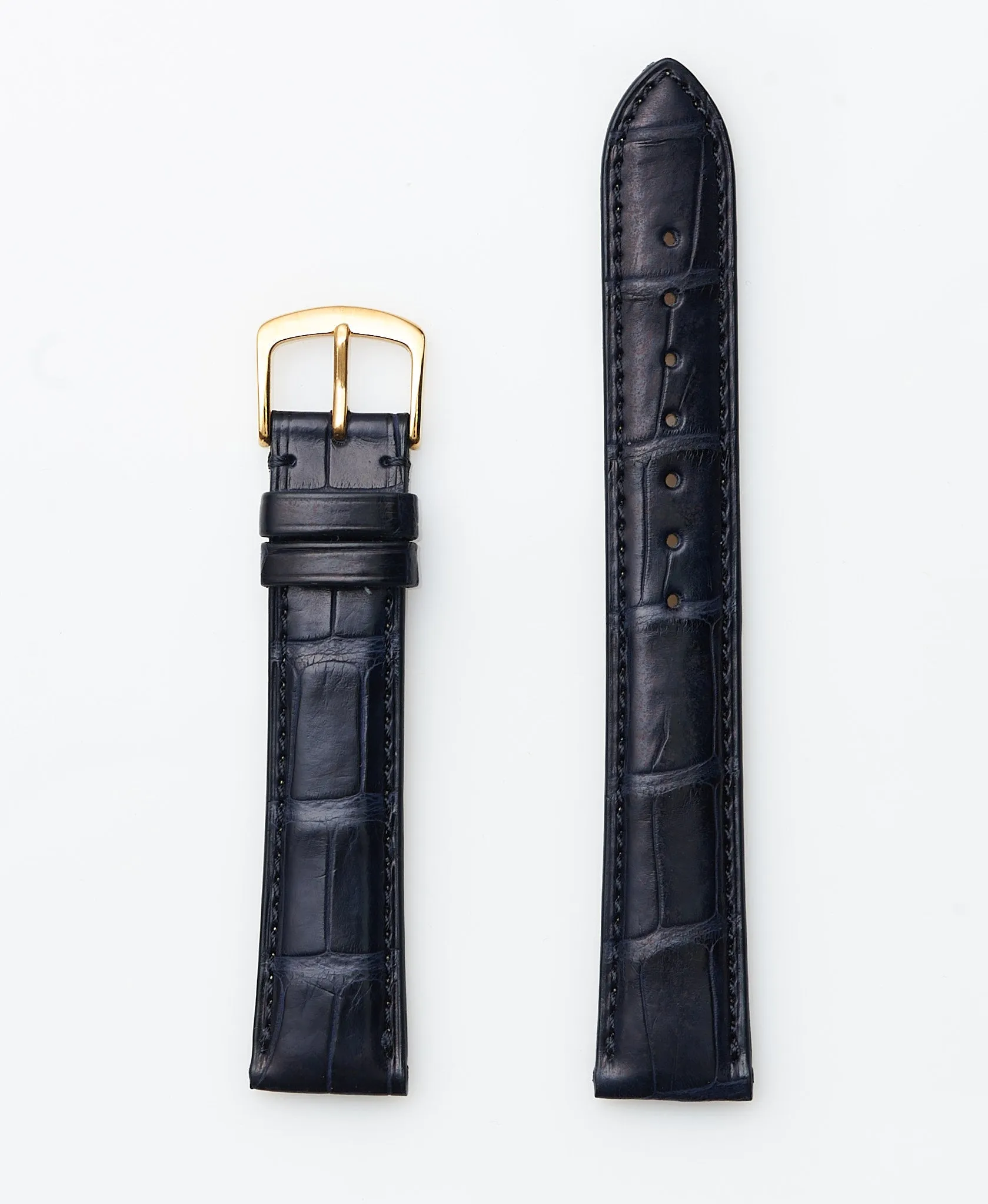 Navy Genuine Matte Alligator | h2005