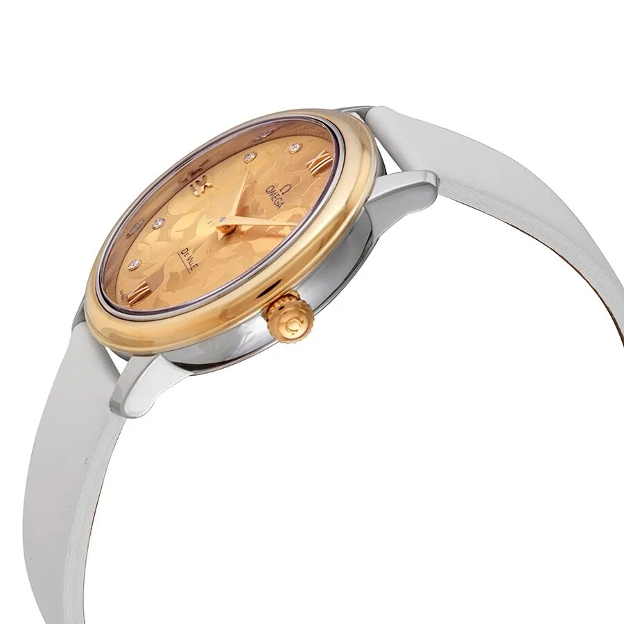Omega De Ville Prestige Butterfly Champagne with Diamonds Dial Ladies Watch 424.22.33.60.58.001