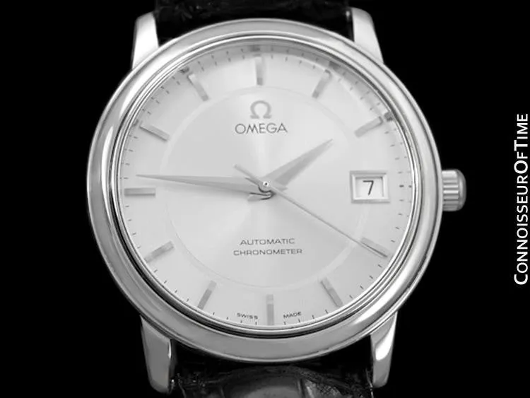 Omega De Ville Prestige Mens Chronometer Dress Watch with Date, 4800.31.01 - Stainless Steel