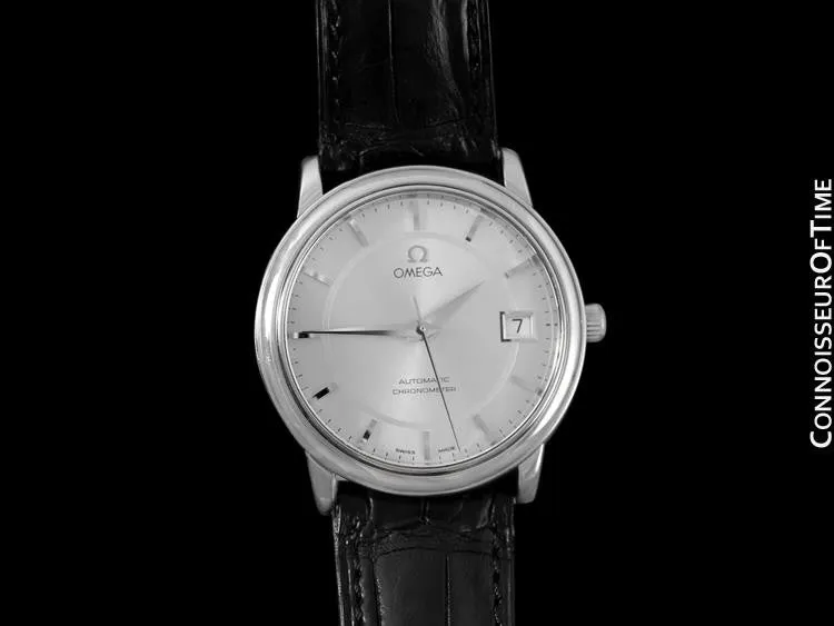 Omega De Ville Prestige Mens Chronometer Dress Watch with Date, 4800.31.01 - Stainless Steel