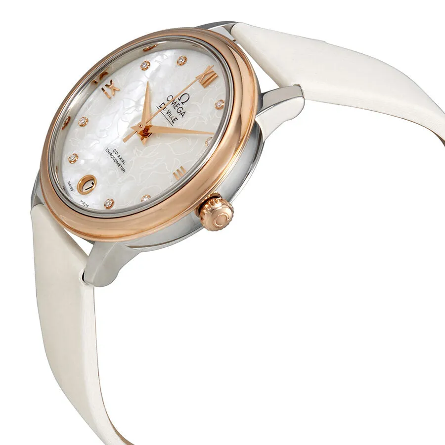 Omega De Ville Prestige Mother of Pearl Butterfly Dial Ladies Watch 424.22.33.20.55.001