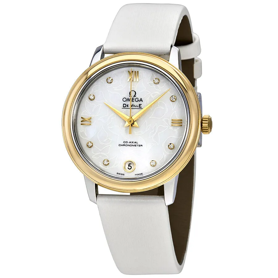 Omega De Ville Prestige Mother of Pearl Butterfly Dial Ladies Watch 424.22.33.20.55.002