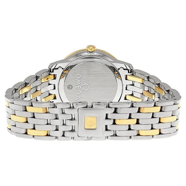 Omega Deville Prestige Champagne Diamond Dial Steel and Yellow Gold Ladies Watch 424.20.27.60.58.001