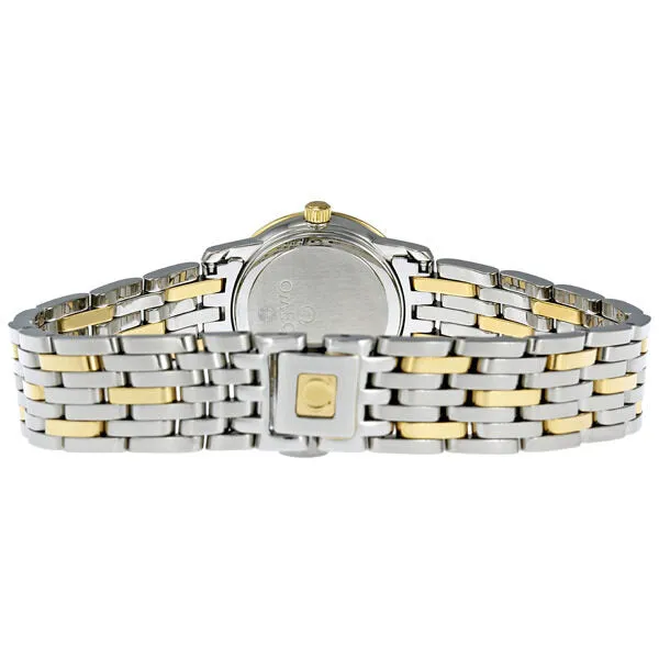 Omega DeVille Prestige Mother of Pearl Dial Steel and 18k Yellow Gold Ladies Watch 4375.71