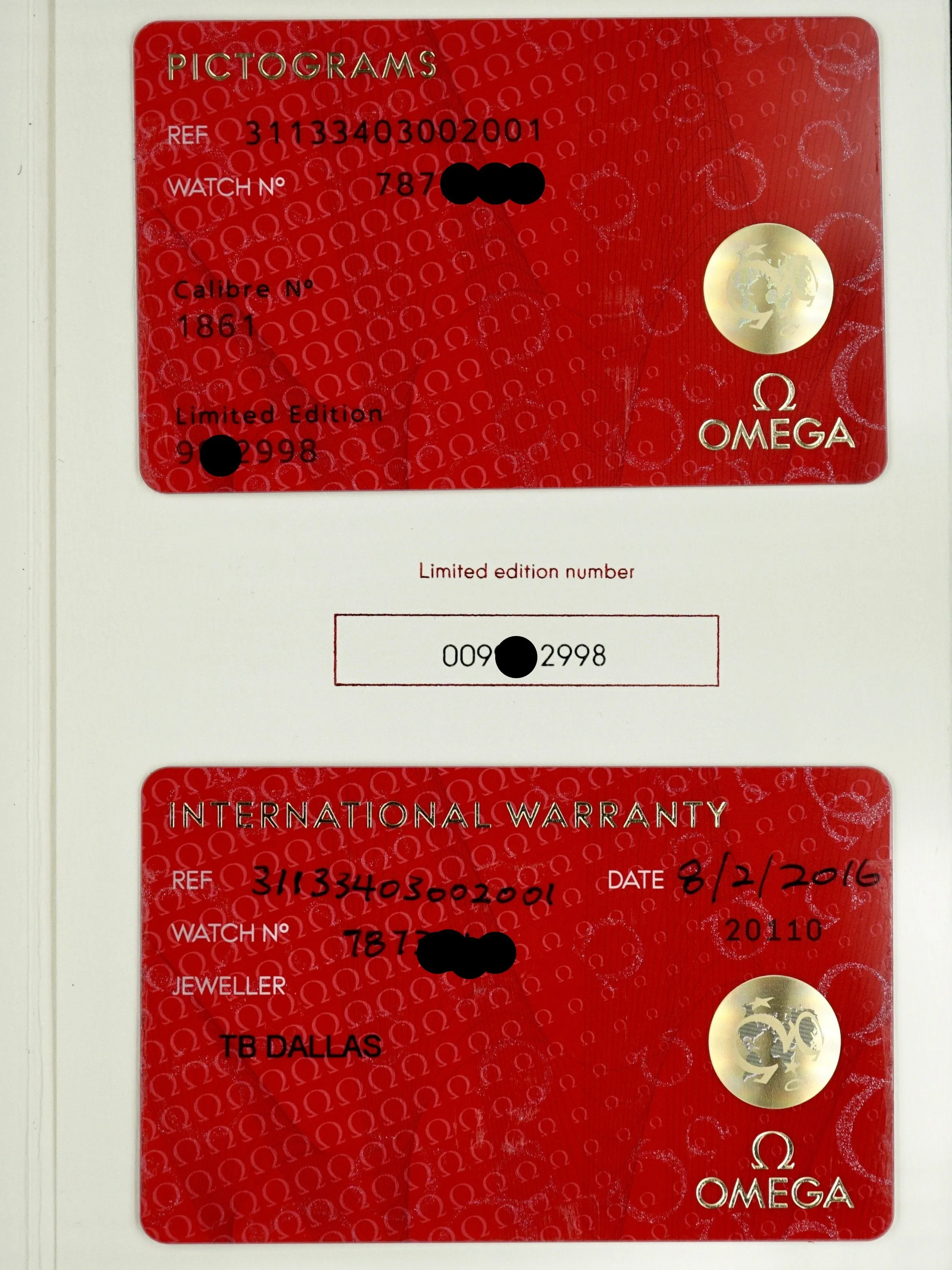Omega Speedmaster CK2998 Limited Edition w/ Box and Papers