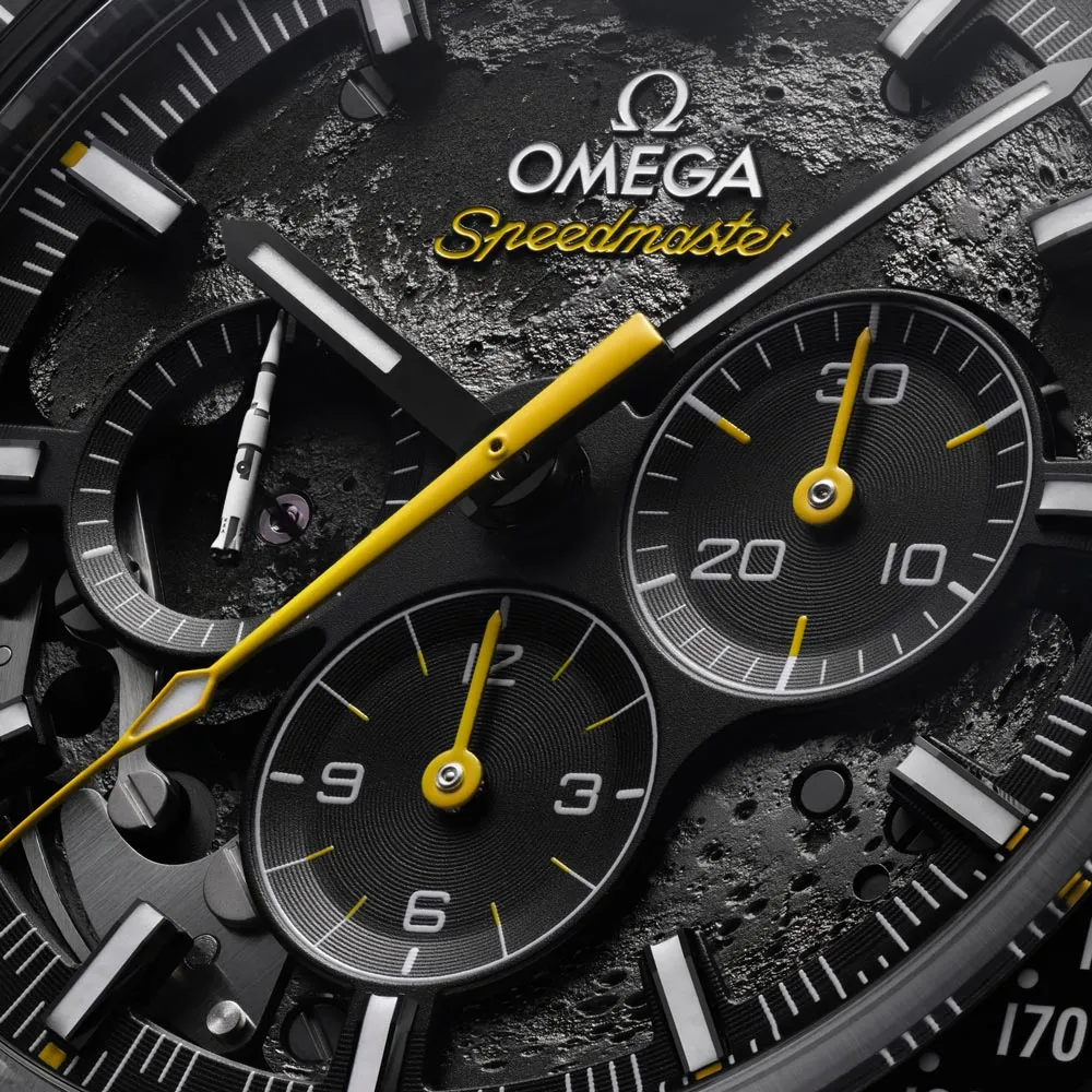 OMEGA Speedmaster Dark Side of The Moon Apollo 8 Chronograph 44.25mm Black Ceramic Manual Wound Gents Watch 31092445001001