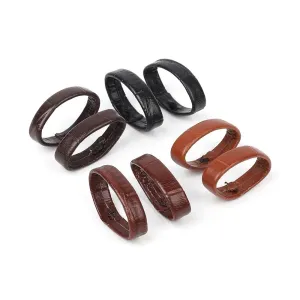 Pair of Leather Watch Strap Band Keepers Loops Compatible with the MVMT 20mm Range