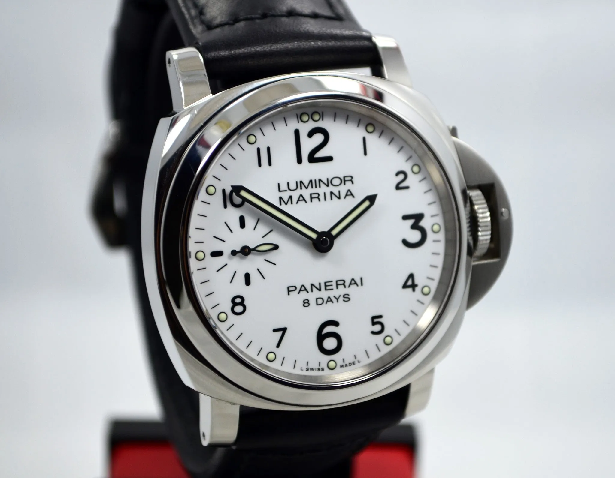 Panerai Luminor Marina PAM 00563 8 Days Acciaio Mechanical White Dial Mens Watch
