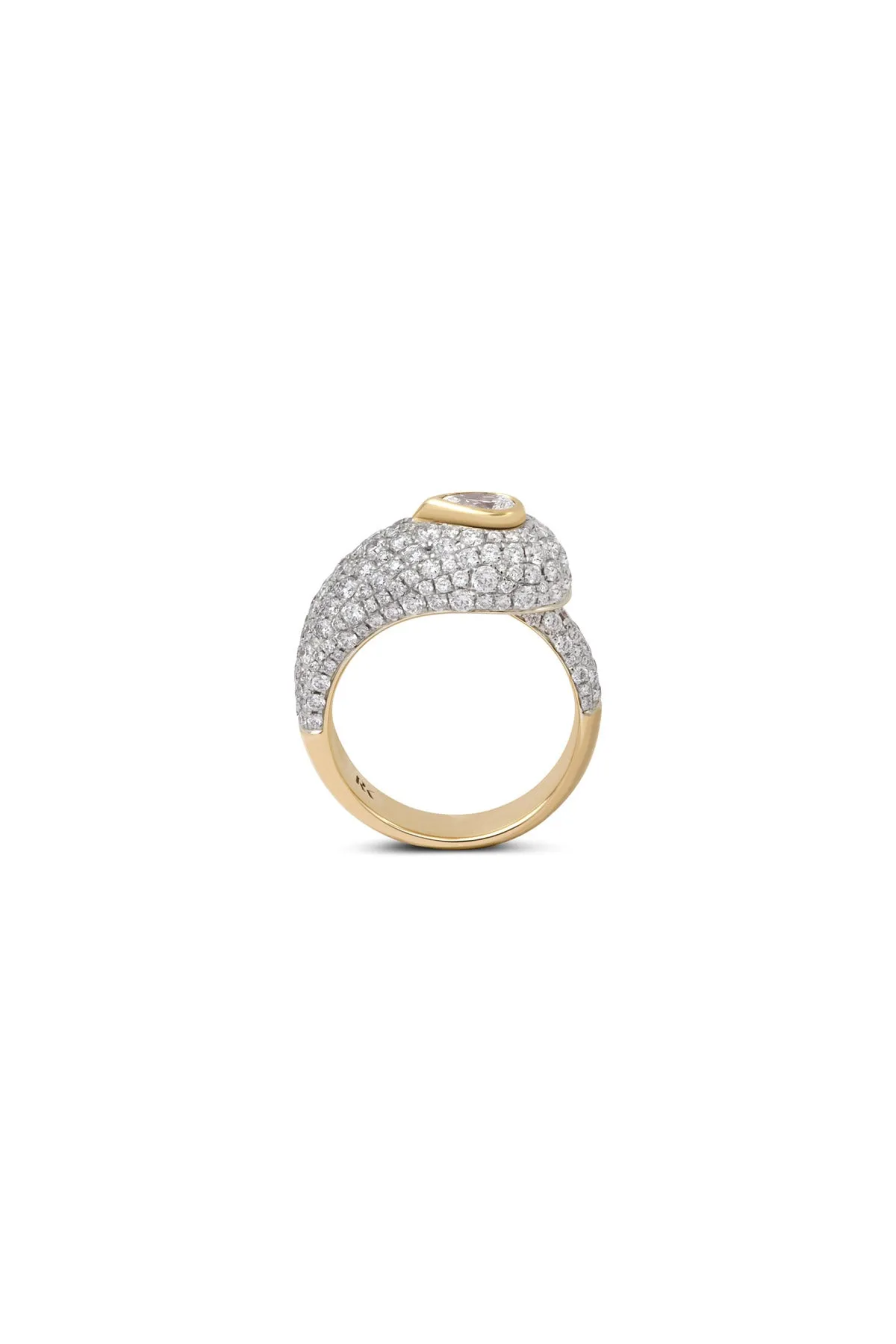 RAINBOW K | 18K GOLD PRESTIGE PAVE DIAMOND RING