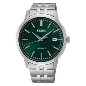 Seiko Essentials Automatic 100M Green Dial Mens Watch SRPH89K