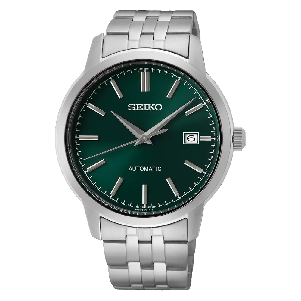 Seiko Essentials Automatic 100M Green Dial Mens Watch SRPH89K