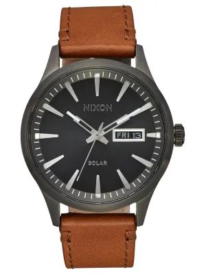 Sentry Solar Leather Watch