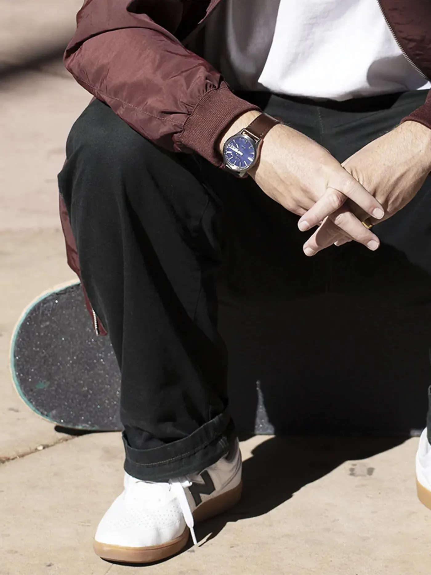 Sentry Solar Leather Watch