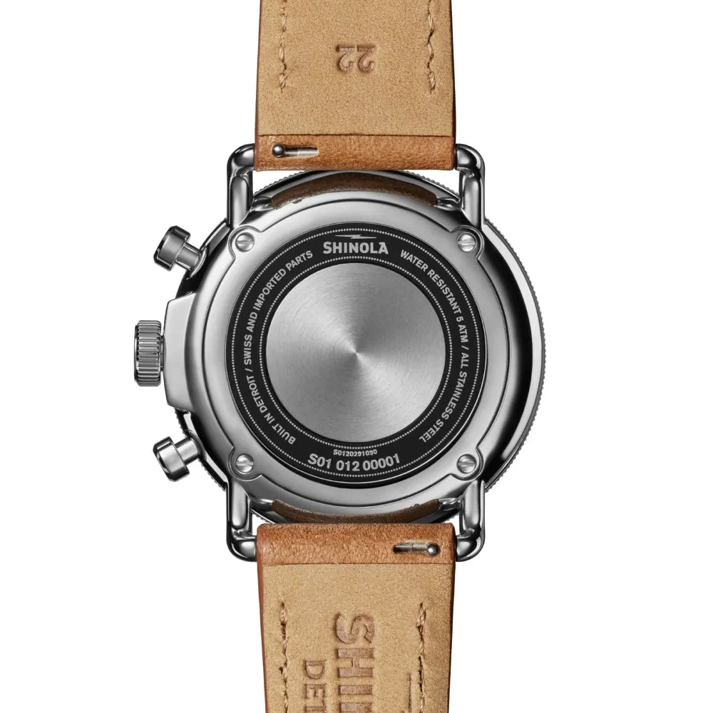 Shinola The Canfield Chrono Model C56 Chronograph Watch - Blue Dial