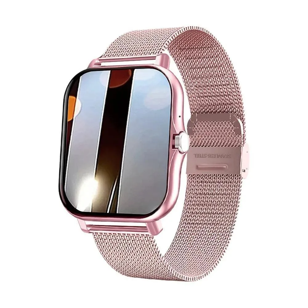 Smart Health Tracker Watch with Blood Oxygen & Pressure Monitor - Color Display for Men & Women