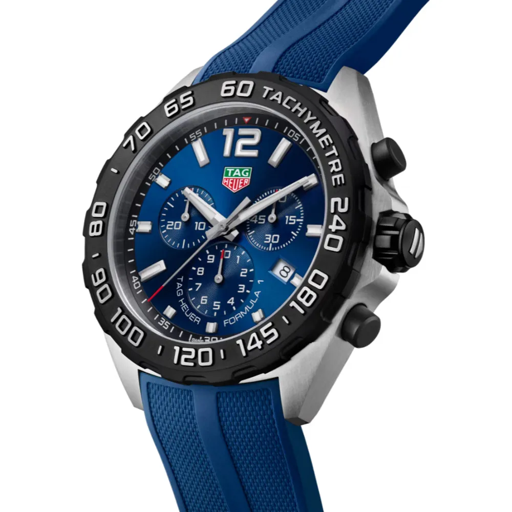 Tag Heuer Formula 1 Chronograph 43mm, Blue Rubber