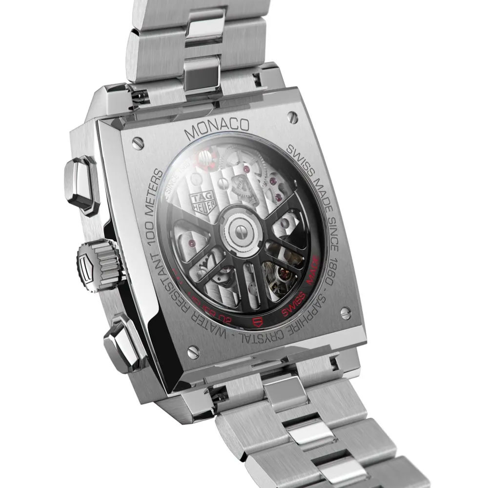 TAG Heuer Monaco 39mm Black Dial Automatic Chronograph Gents Watch CBL2113.BA0644