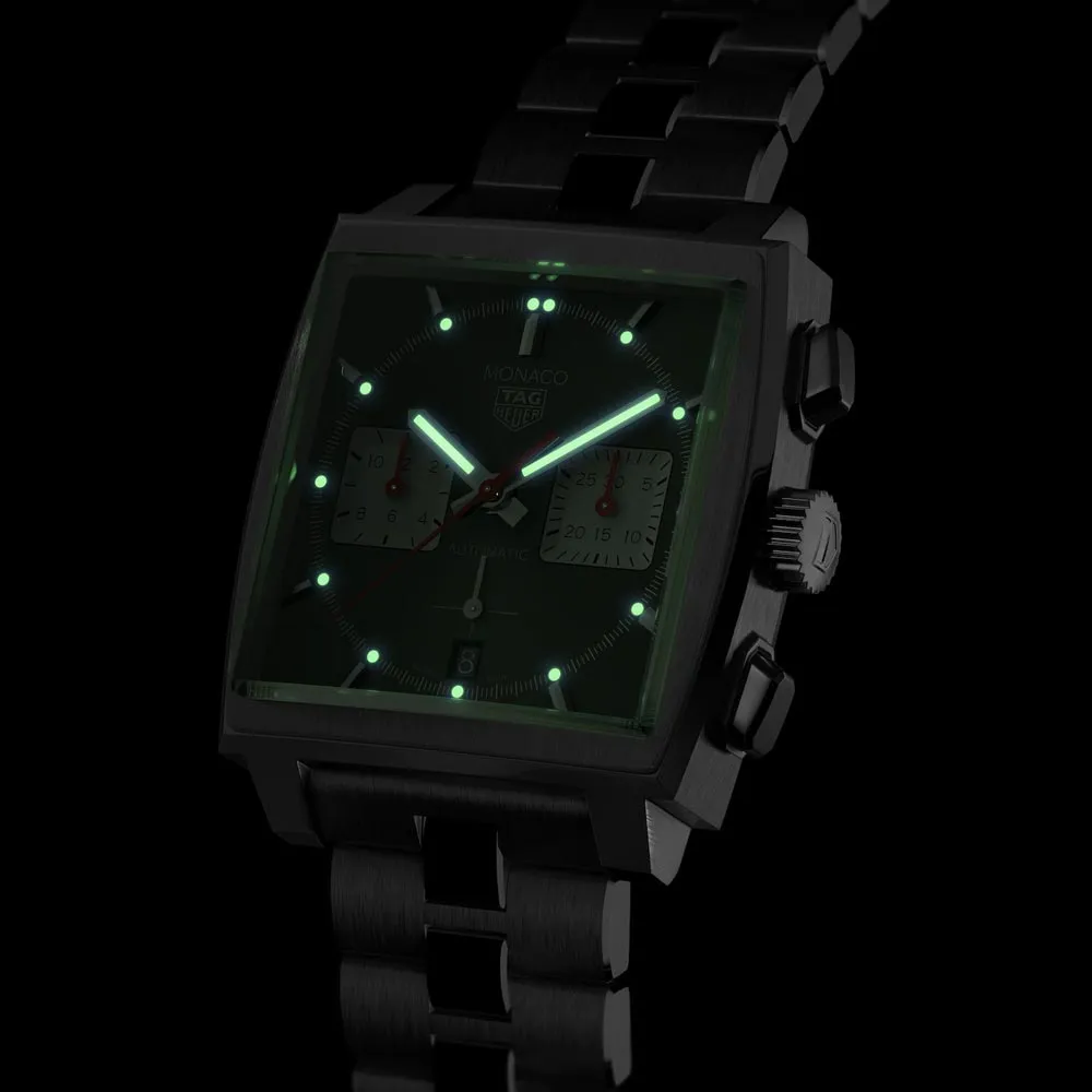TAG Heuer Monaco 39mm Black Dial Automatic Chronograph Gents Watch CBL2113.BA0644