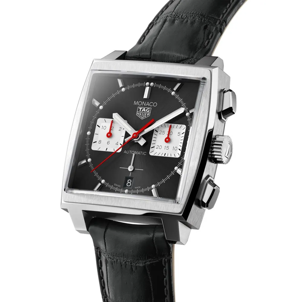 TAG Heuer Monaco 39mm Black Dial Automatic Chronograph Gents Watch CBL2113.FC6177