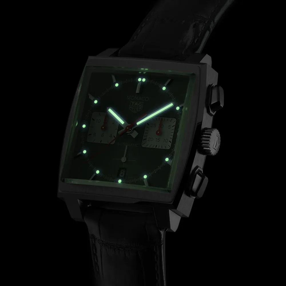 TAG Heuer Monaco 39mm Black Dial Automatic Chronograph Gents Watch CBL2113.FC6177