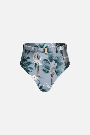 The High Waist Silhouette Bikini Bottom in Horizon Blue Heron