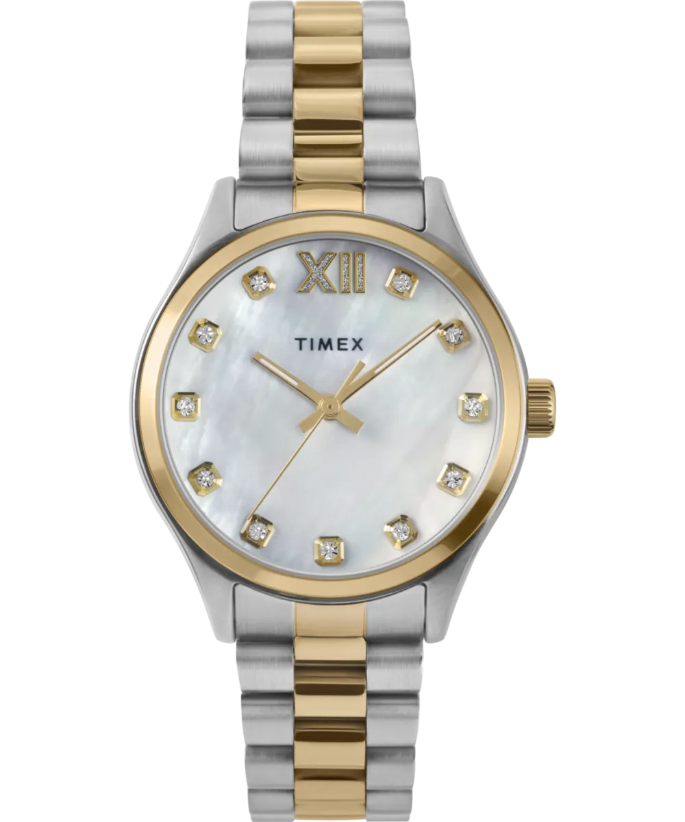 Timex Legacy 34mm Stainless Steel Bracelet Watch 