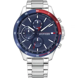 Tommy Hilfiger Bank Multifunction Silver Watch Model 1791718