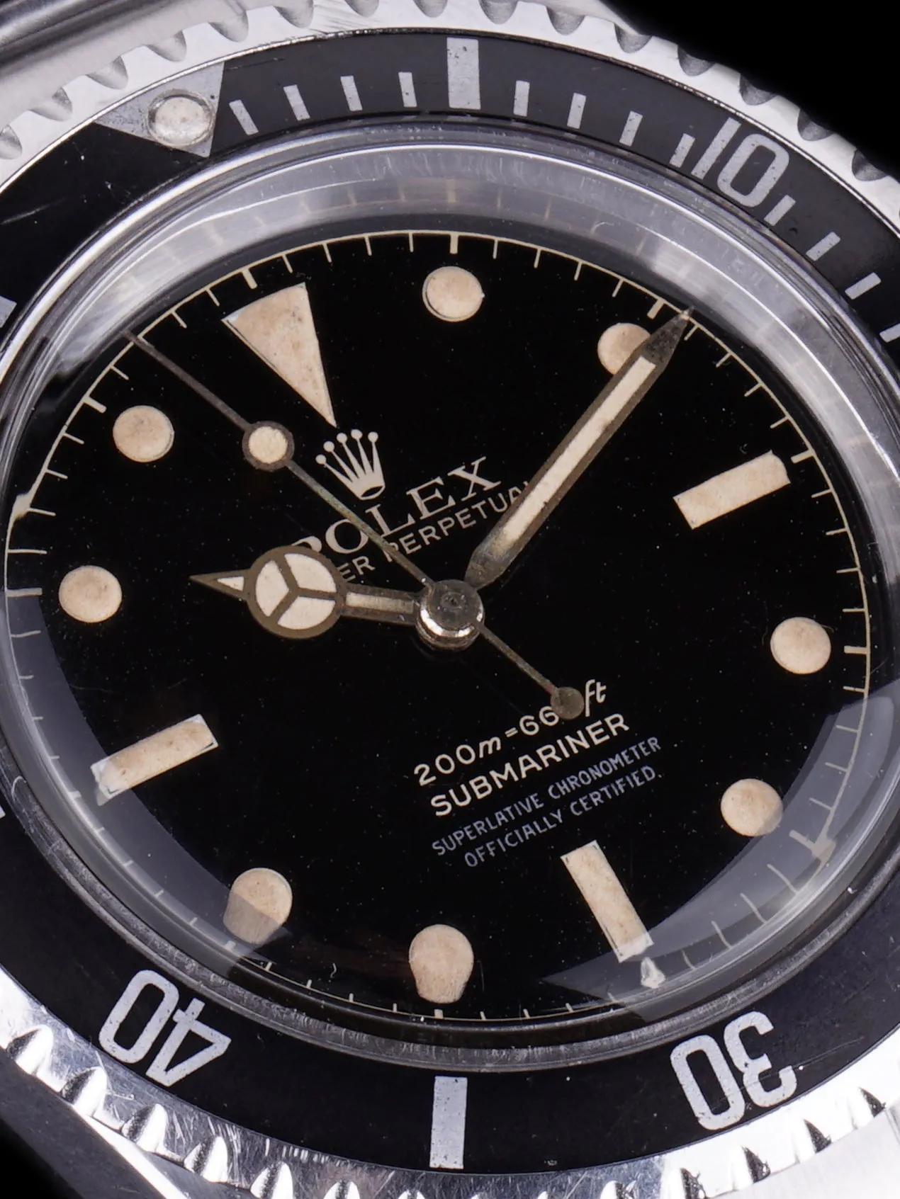 ***Unpolished*** 1962 Rolex Submariner (Ref. 5512) Gilt Chapter Ring Exclamation Dial W/ PCG