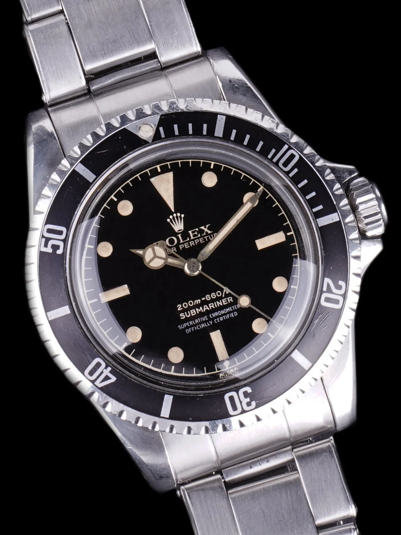 ***Unpolished*** 1962 Rolex Submariner (Ref. 5512) Gilt Chapter Ring Exclamation Dial W/ PCG