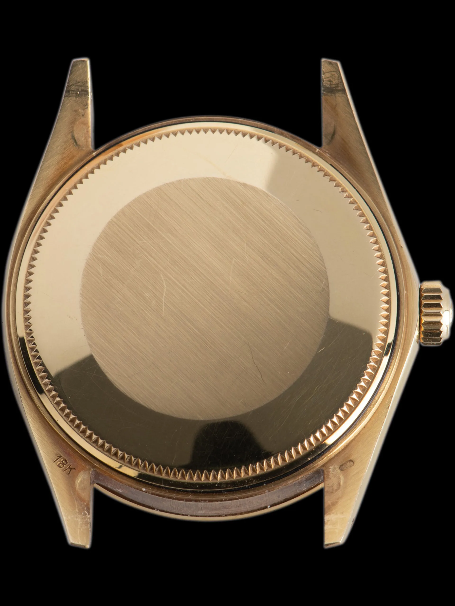 *Unpolished* 1970 Rolex Oyster-Perpetual Date (Ref. 1511) "Bark" 18K YG