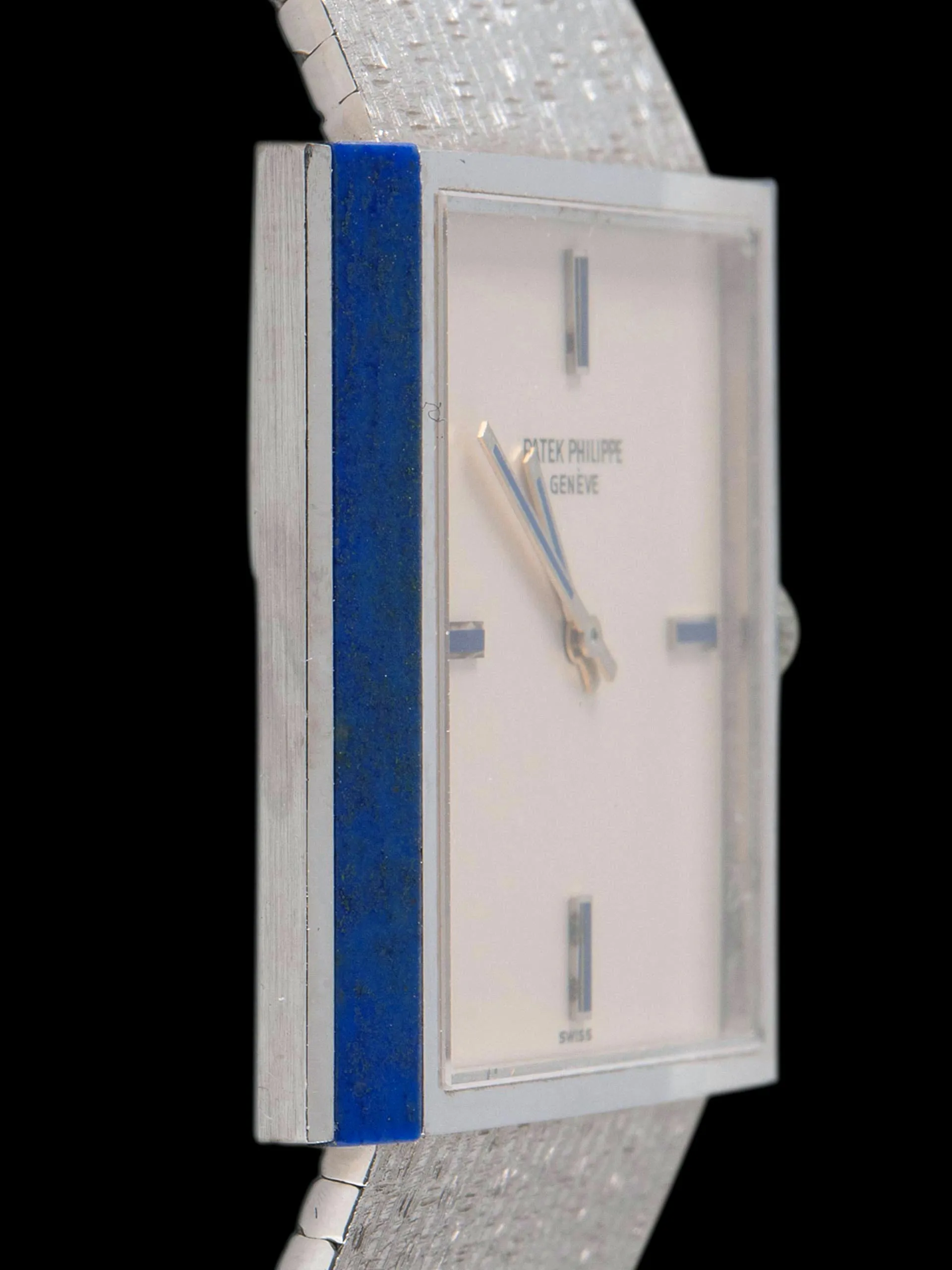 *Unpolished* 1970s Patek Philippe 18K WG W/ Lapis Lazuli (Ref. 3578/1)