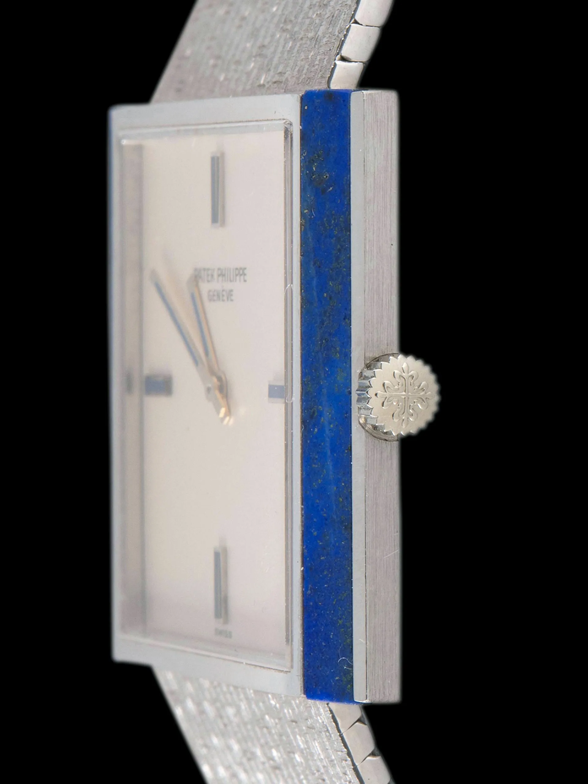*Unpolished* 1970s Patek Philippe 18K WG W/ Lapis Lazuli (Ref. 3578/1)