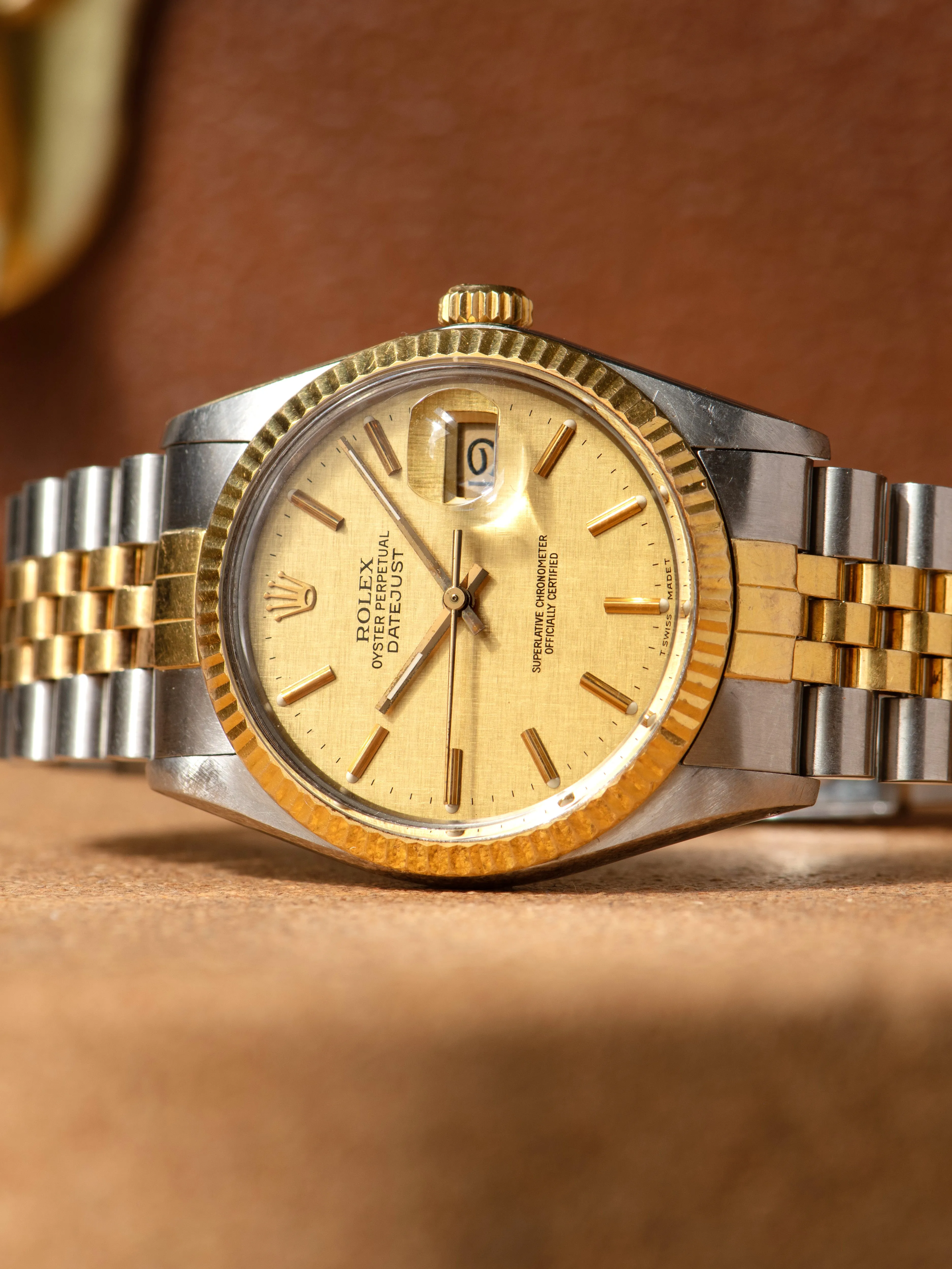 *Unpolished* 1987 Rolex Two-Tone Datejust (Ref. 16013) Champagne "Linen" Dial
