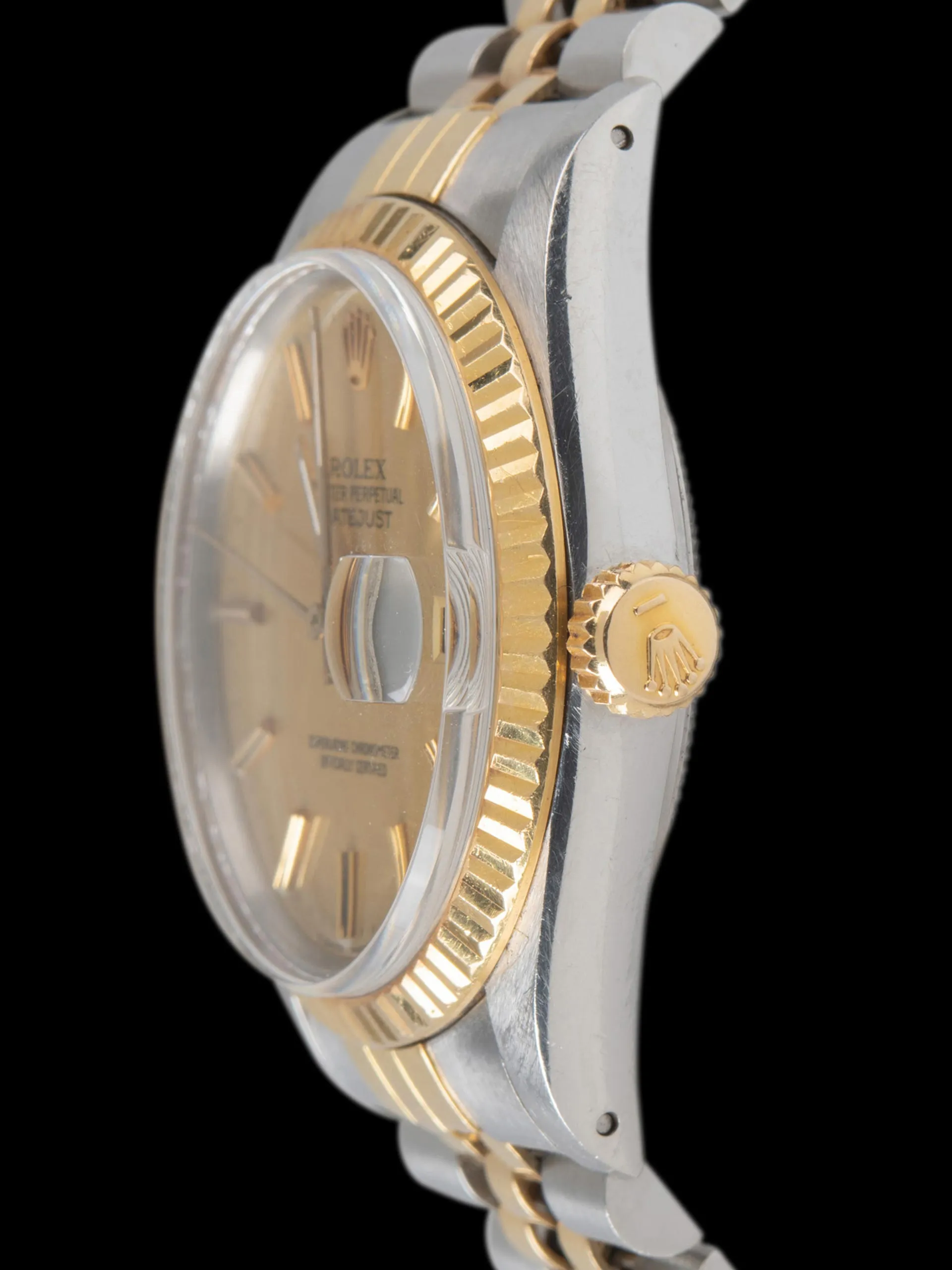 *Unpolished* 1987 Rolex Two-Tone Datejust (Ref. 16013) Champagne "Linen" Dial