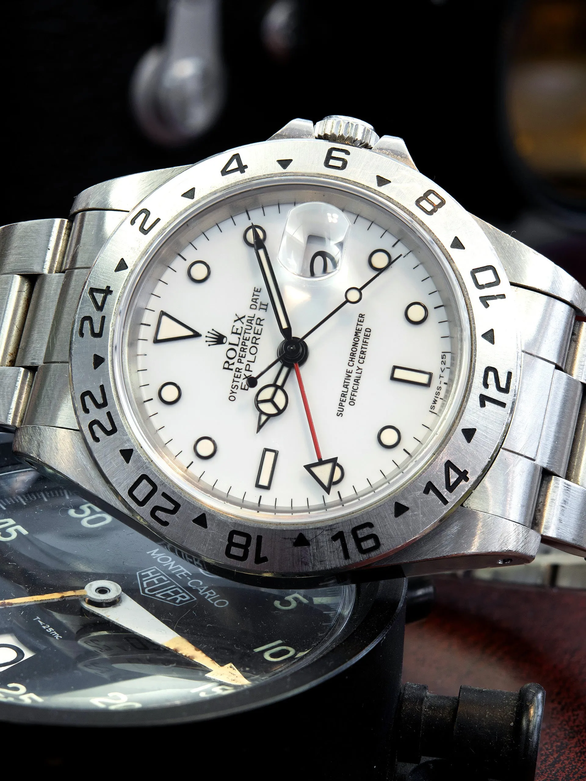 *Unpolished* 1995 Rolex Explorer II (Ref. 16570) "Polar" Dial