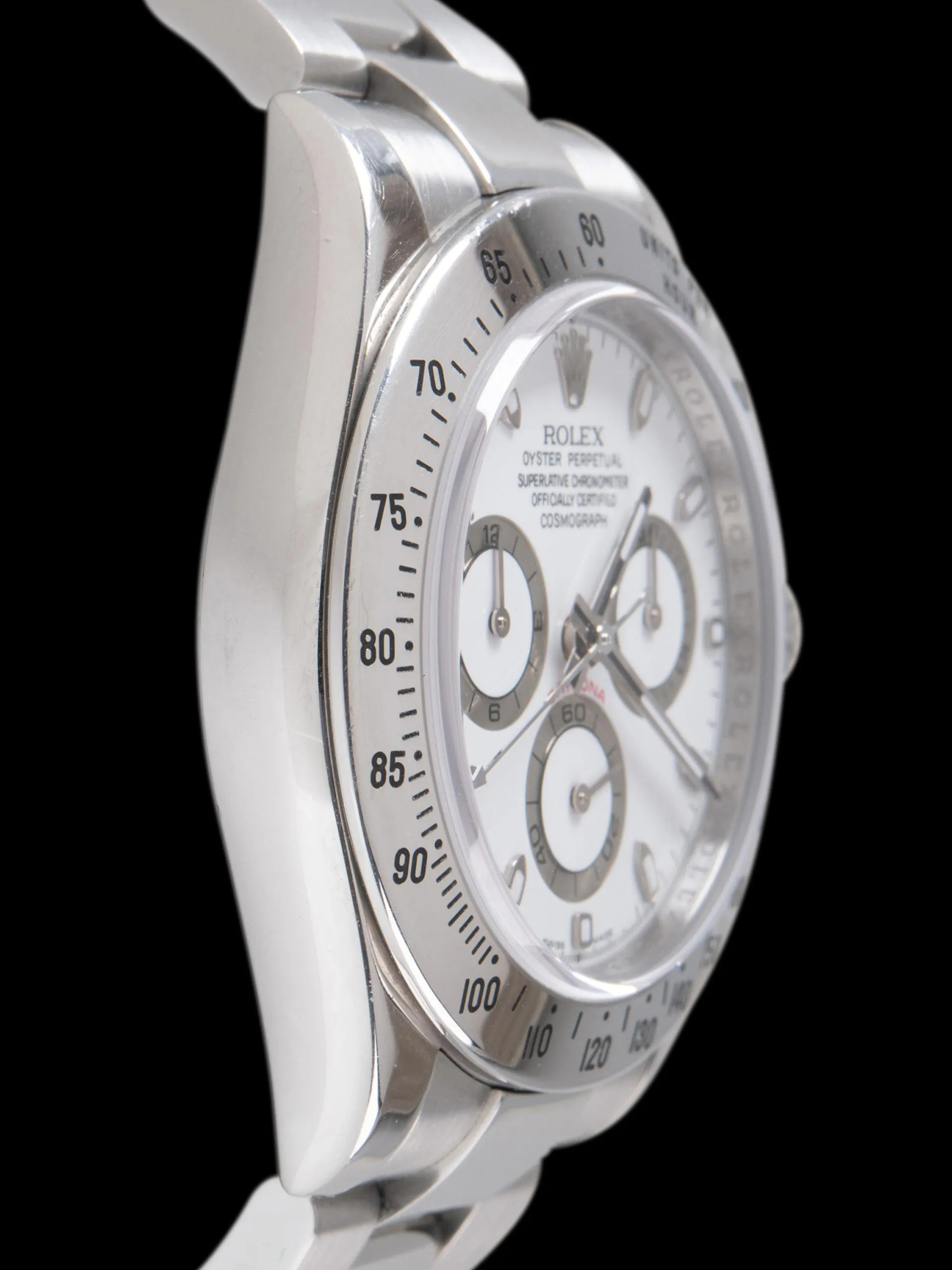 *Unpolished* 2007 Rolex Daytona (Ref. 116520) White Dial W/ Box & Papers