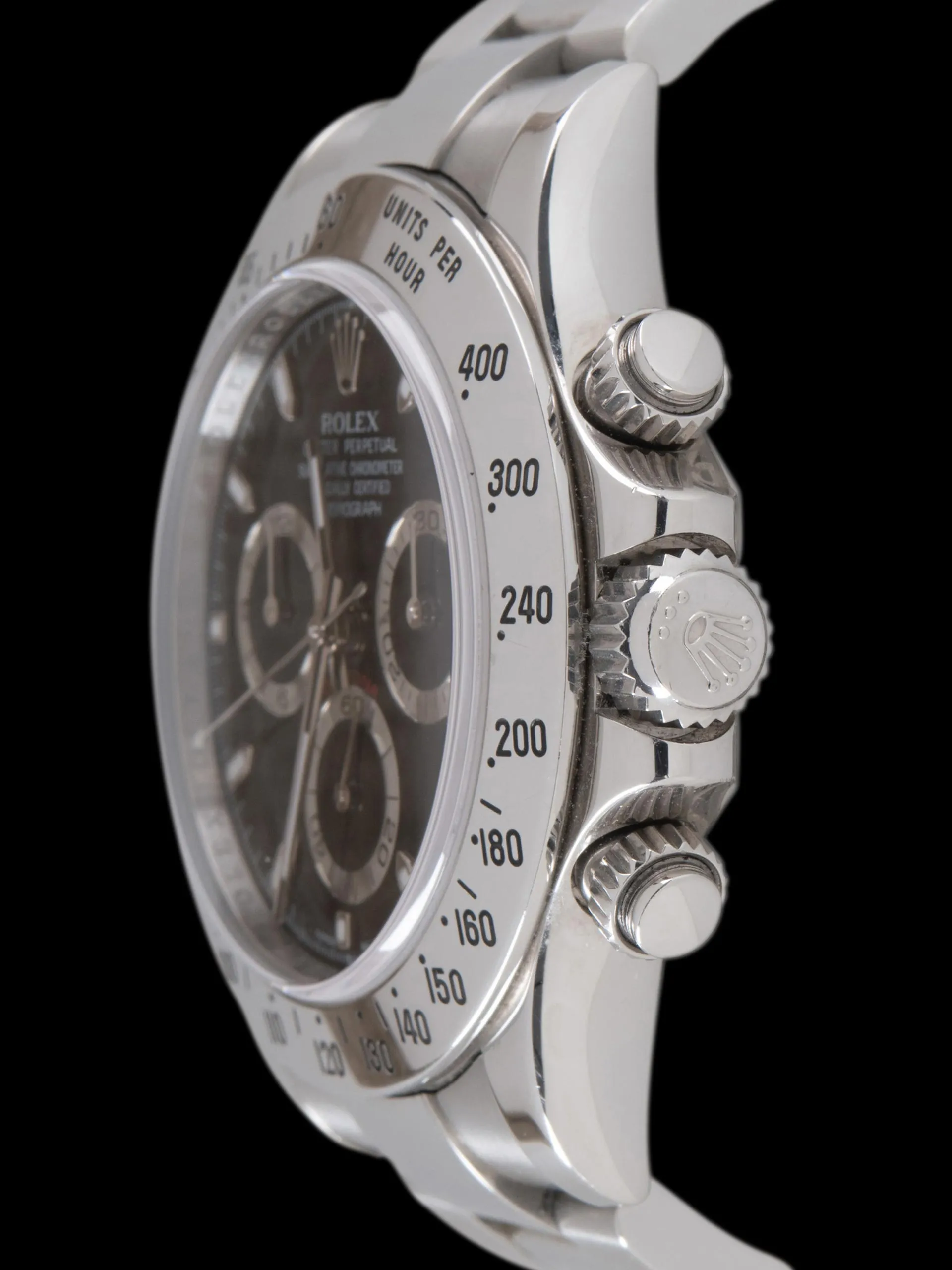 *Unpolished* 2009 Rolex Daytona (Ref. 116520) Black "APH" Dial
