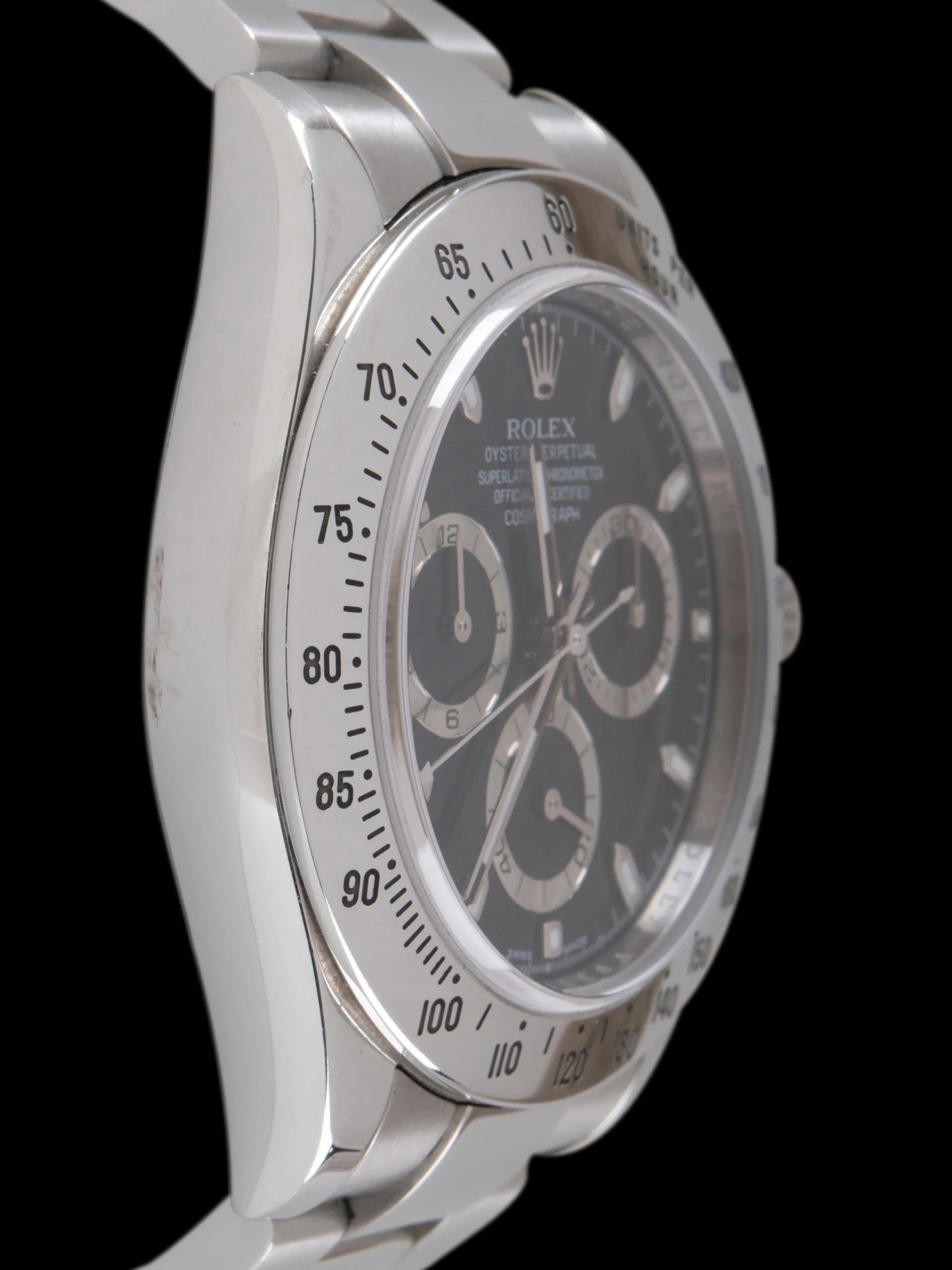 *Unpolished* 2009 Rolex Daytona (Ref. 116520) Black "APH" Dial